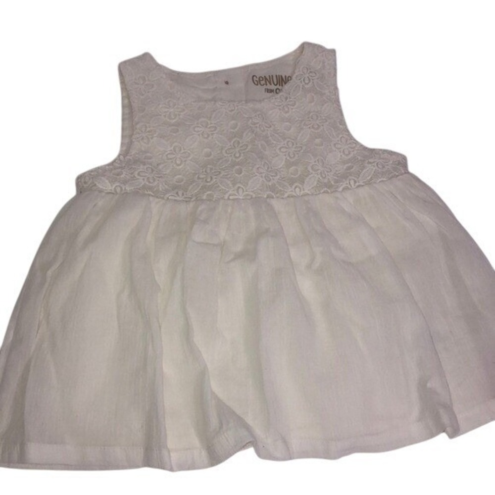 OshKosh Toddler Girls Ivory Brocade Dress Size 3T